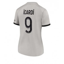 Paris Saint-Germain Mauro Icardi #9 Bortedrakt Kvinner 2022-23 Kortermet